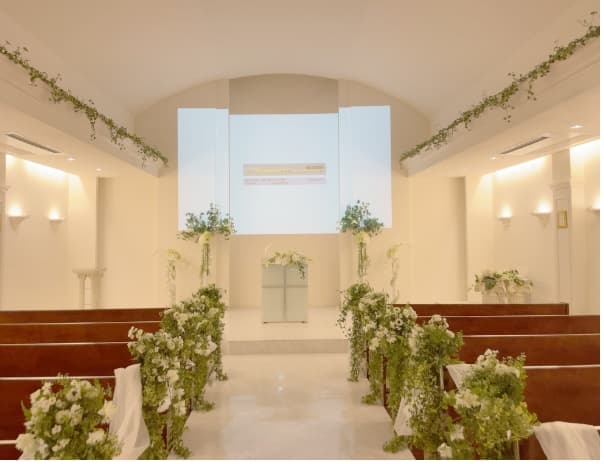 チャペルにて式典が可能